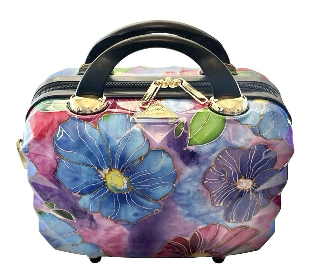 Triforce Hardside Travel Beauty Case Elite Luggage Firenza Floral New In Box